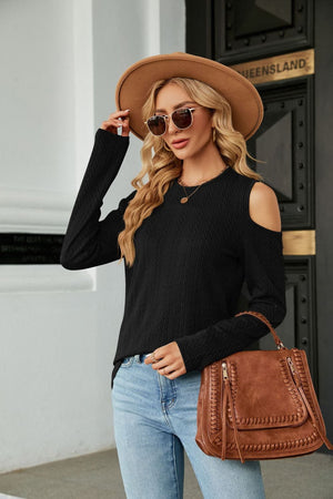 Yes Please Cold Shoulder Top