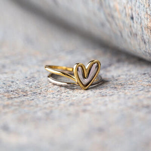 Self Love Heart Shape 925 Sterling Silver Ring