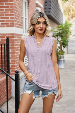 Spring Eyelet Perfection Top