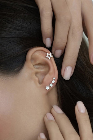 925 Sterling Silver Single Cuff Earring