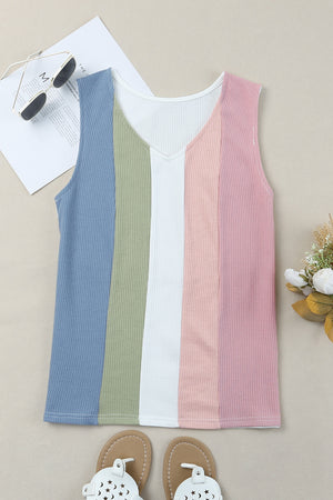 Spring Days Waffle-Knit Tank