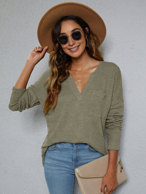 No Waffle About it Knit Top