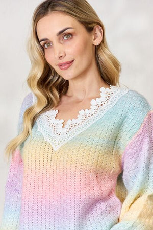 Rainbow on My Mind Gradient Sweater