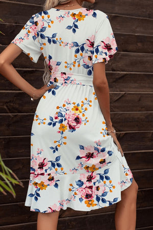 Playful Petal Sleeve Dress