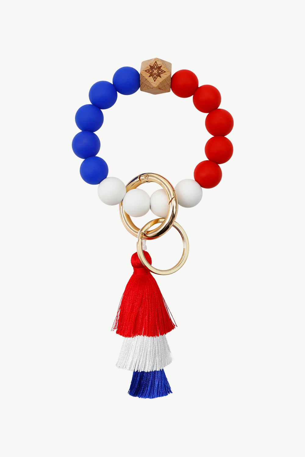 Americana Silicone Key Chain Wristlet