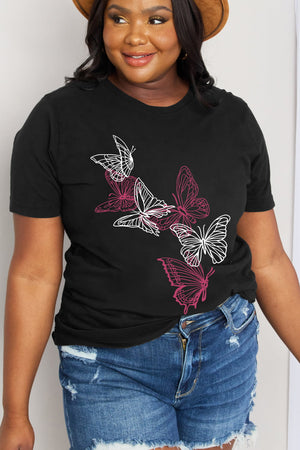 Butterfly Garden Graphic Cotton Tee