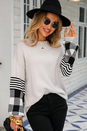 Pop of Plaid Pullover