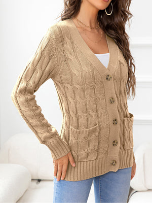 Just In Case Cable-Knit Cardigan