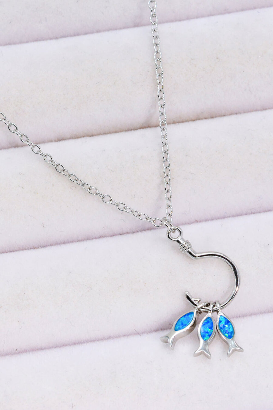 Opal Fish Necklace