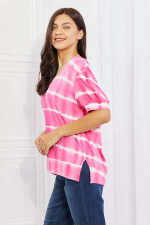 Pink Passions V Neck Tee