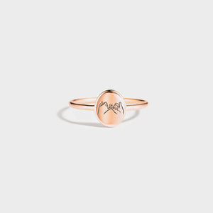 Pink Promise 925 Sterling Silver Engraved Ring
