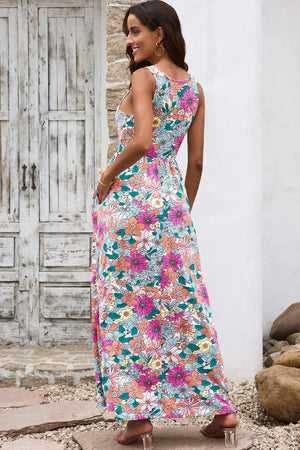 Daily Dose of Floral Maxi Dress with Pockets