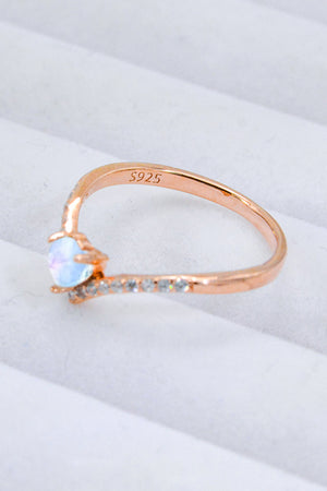 Hearts Are Year Round Moonstone Ring