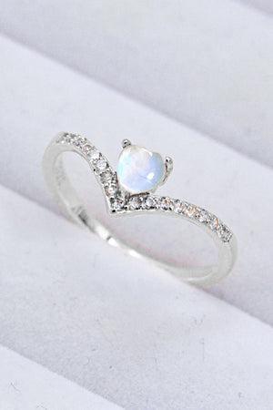 Hearts Are Year Round Moonstone Ring