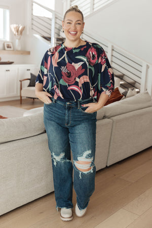 Float On Floral Top