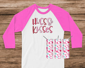 Hugs & Kisses Tee/Tumbler Bundle