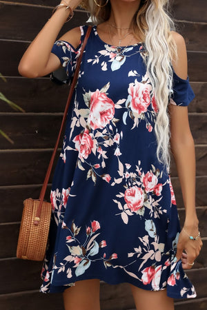 Can't Stop Me Cold-Shoulder Dress