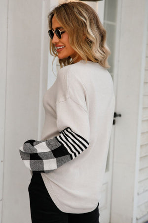 Pop of Plaid Pullover