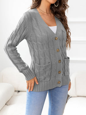 Just In Case Cable-Knit Cardigan