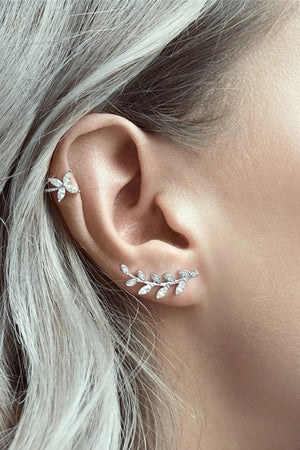 925 Sterling Silver Single Cuff Earring