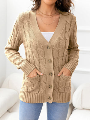 Just In Case Cable-Knit Cardigan