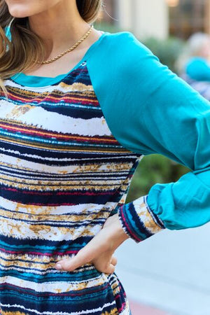 Striped By Design Long Sleeve Top