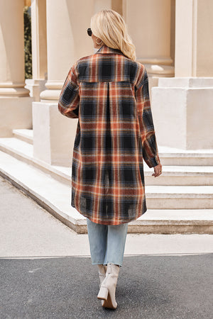 Plaid To Meet You Long Top