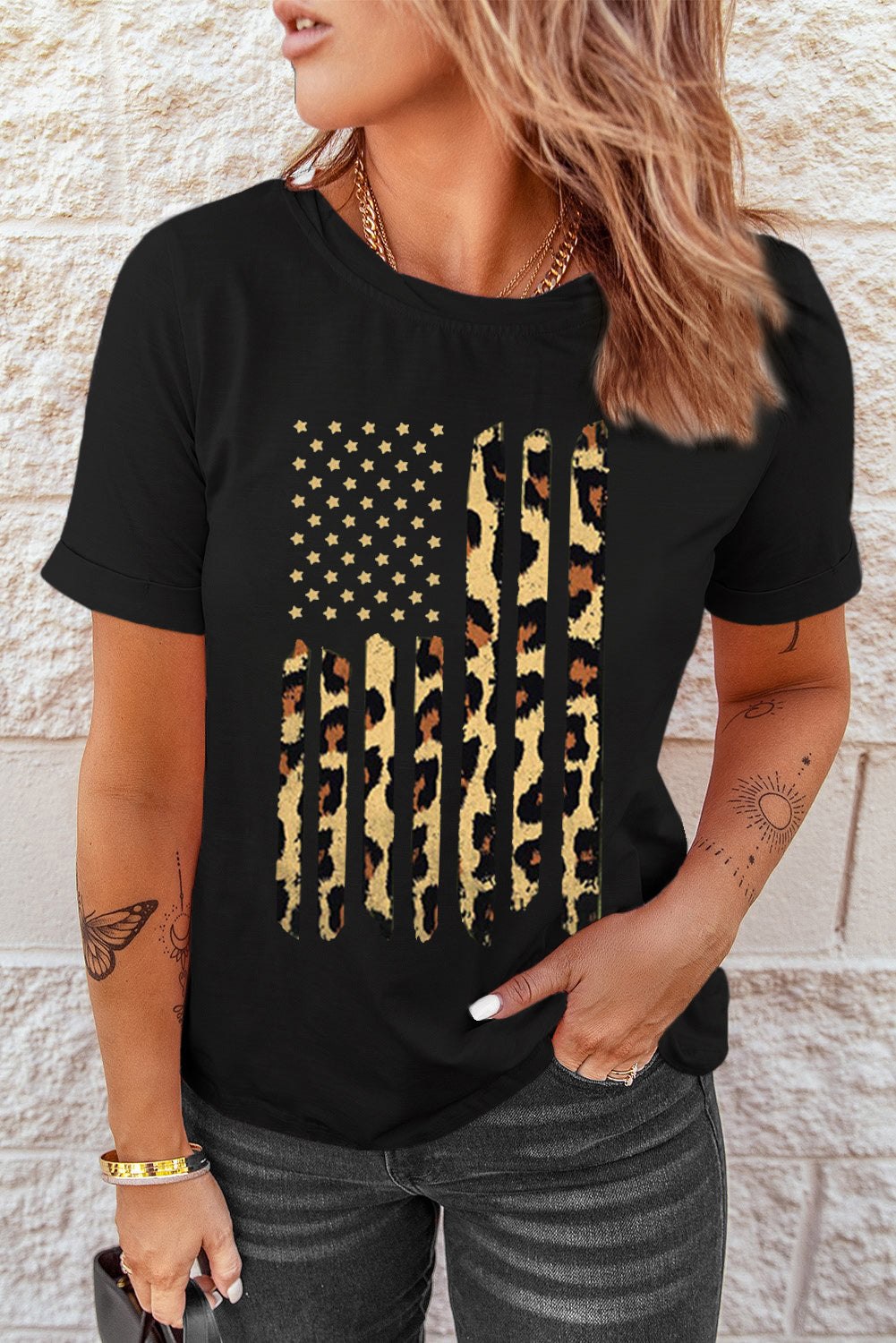 Stars and Stripes Graphic  Tee