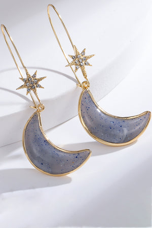 Moonlit Stardust Dangle Earrings