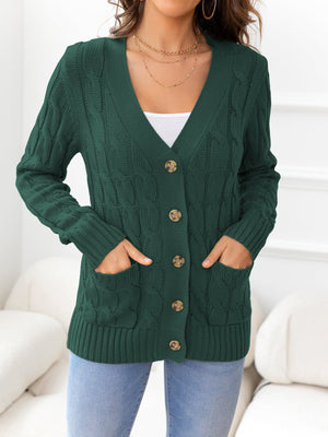 Just In Case Cable-Knit Cardigan