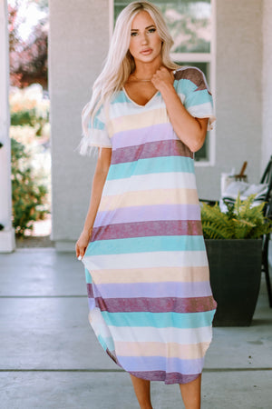 Smitten with Stripes Midi Dress