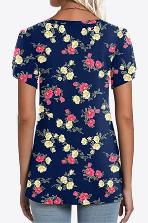 Pausing for Petals V-Neck Blouse