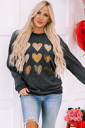 Colors of the Heart Dropped Shoulder Sweatshirt