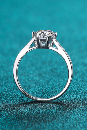 1 Carat 925 Sterling Silver Moissanite Ring