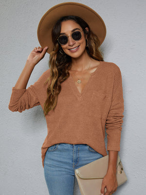 No Waffle About it Knit Top