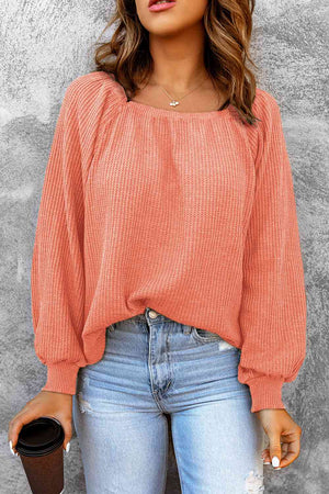 Don't Be Square Waffle-Knit Top