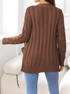 Just In Case Cable-Knit Cardigan