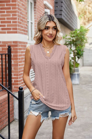 Spring Eyelet Perfection Top