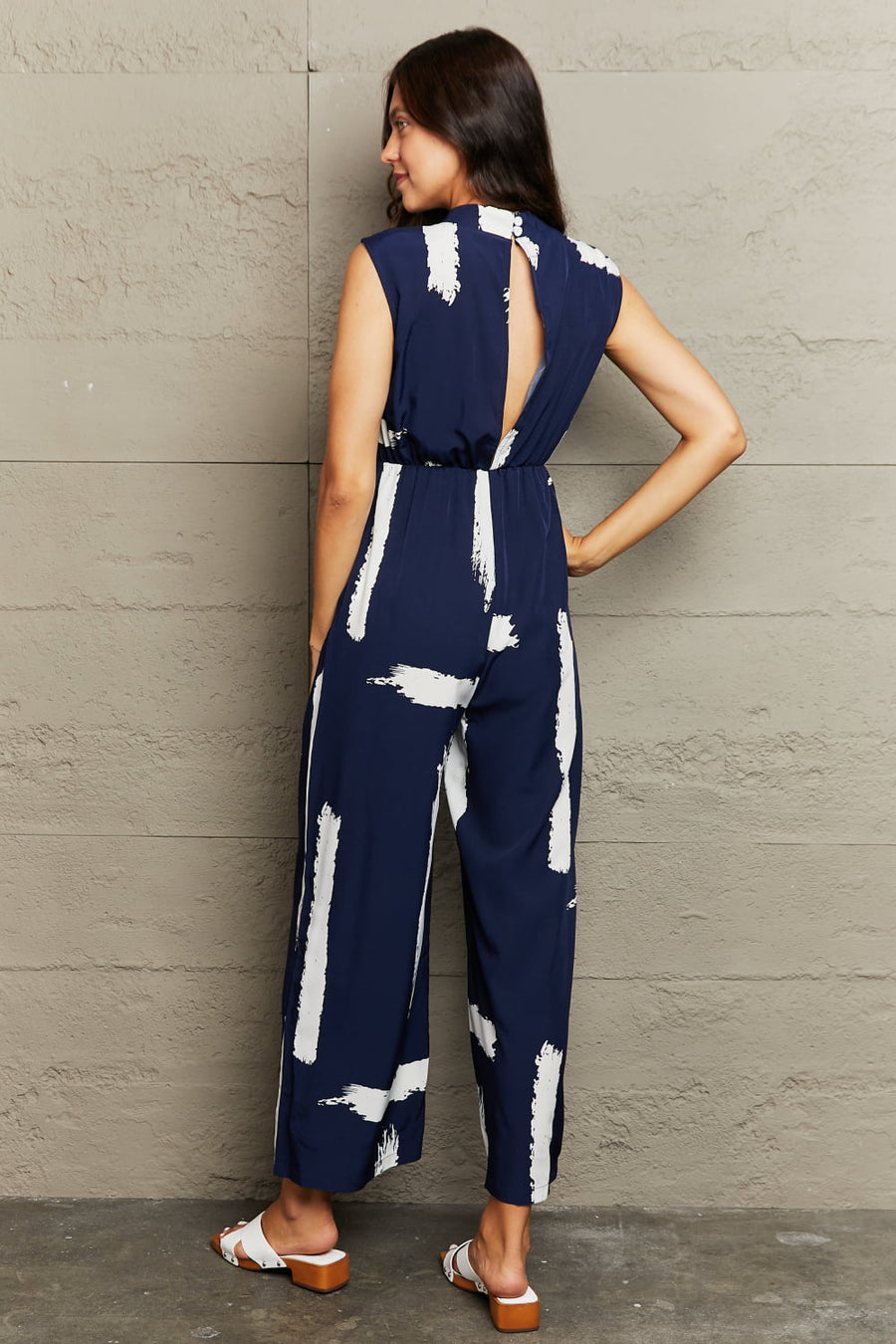 Next Level Jumpsuit with Pockets in Navy