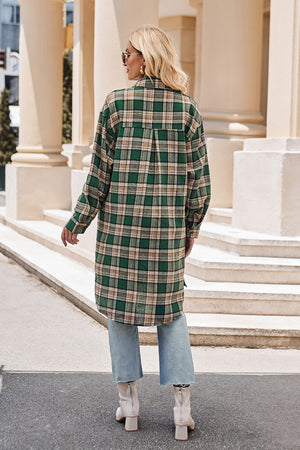 Plaid To Meet You Long Top