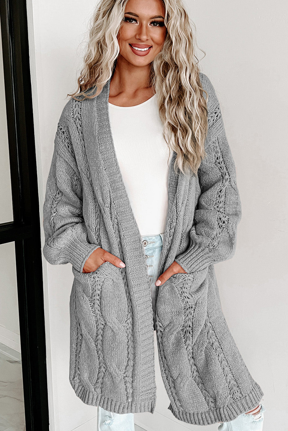 Season's Best Cable-Knit Cardigan