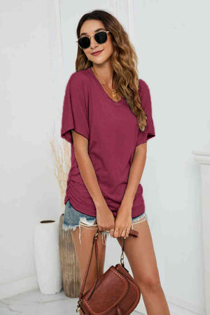 Any Day Now Ruched Tee