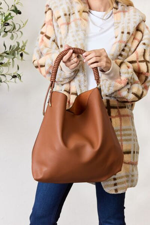Chelsea Vegan Leather Handbag with Front Pocket