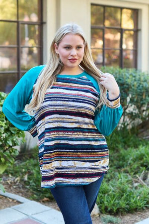 Striped By Design Long Sleeve Top