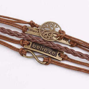 Believe Rope Bracelet