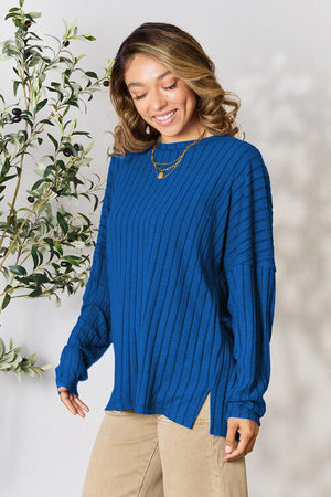 Rushing To Fun Ribbed Top