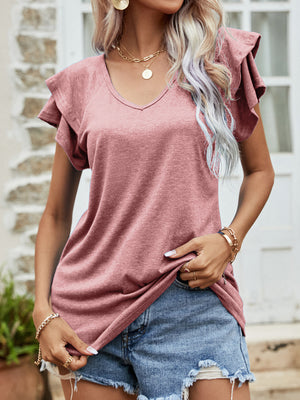 Falling for Flutter Sleeve Tee