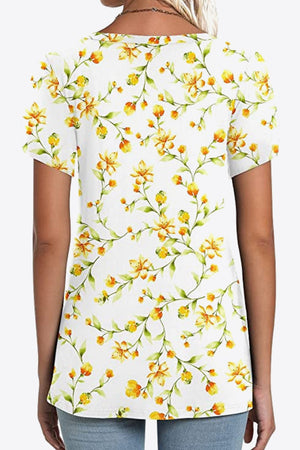 Pausing for Petals V-Neck Blouse