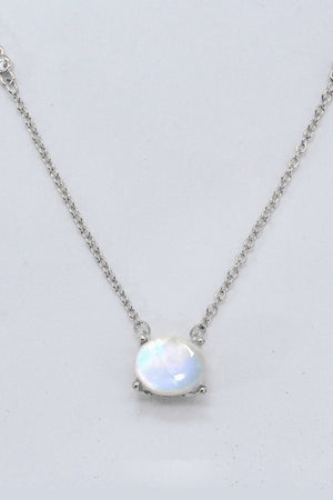 Less Is More moonstone Necklace