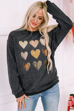 Colors of the Heart Dropped Shoulder Sweatshirt